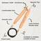 Knitter's Pride Basix Jumbo Birch Fixed Circular Needles 24"- Size 36/20mm